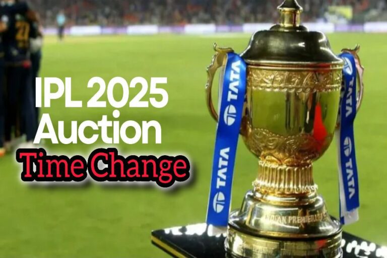 Ipl 2025 Mega Auction Time Change