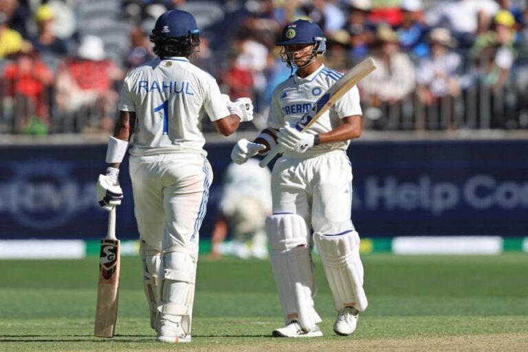यशस्वी जायसवाल और केएल राहुल की शानदार बल्लेबाजी, पहले टेस्ट के दूसरे दिन नाबाद साझेदारी, IND vs AUS