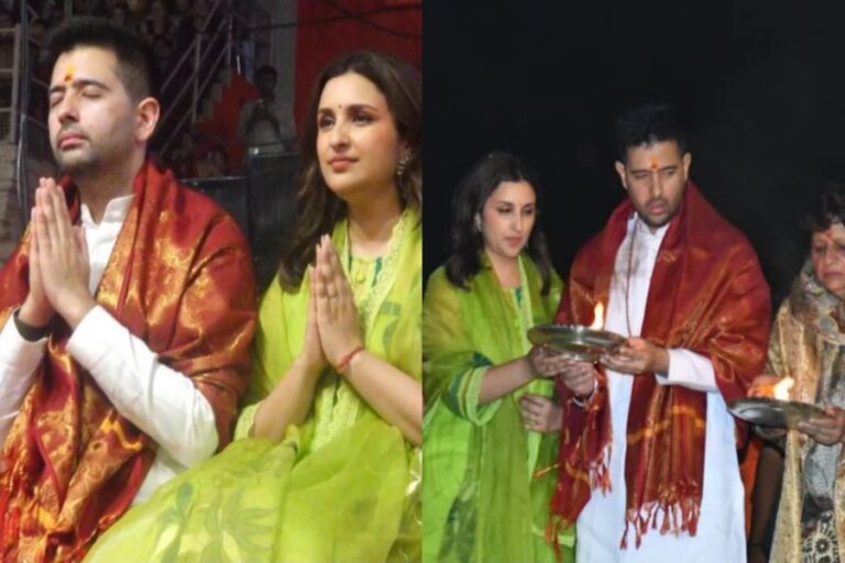 parineeti-chopra-raghav-chadha-ganga-aarti-varanasi