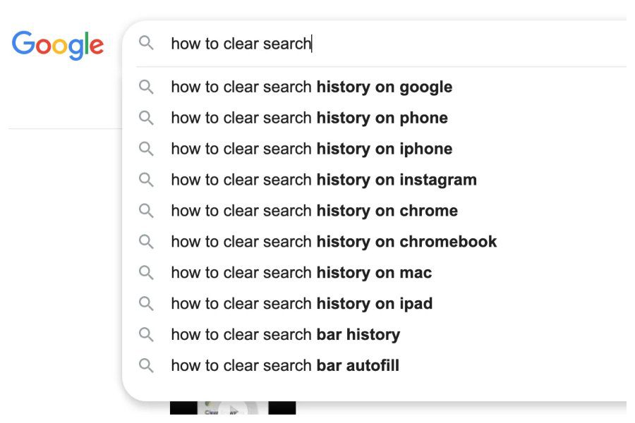 Google Search History