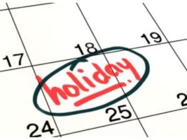 Holidays 2025 Full List