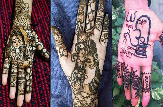 Mahashivratri mehndi designs